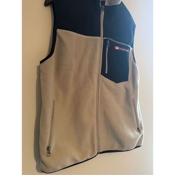 Southern Marsh Vest Mens Small Fieldtec Tan Black Full Zip Outdoors/ Beige/black - Picture 3 of 8
